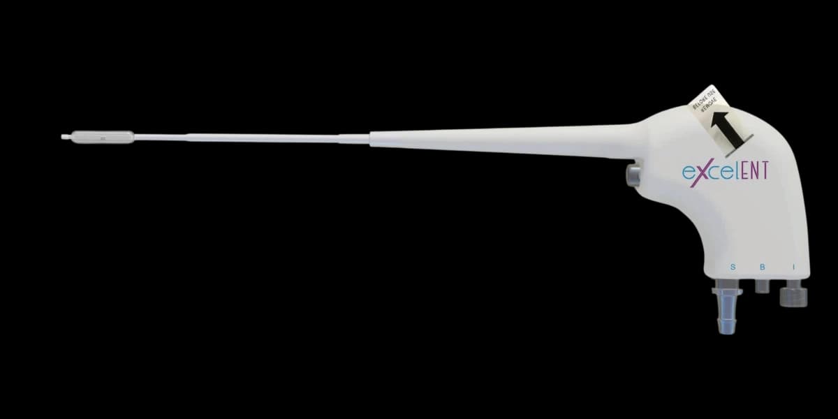 BB8 Balloon device — single-use ENT balloon dilation tool with light-guided navigation, malleable tip, integrated suction and irrigation